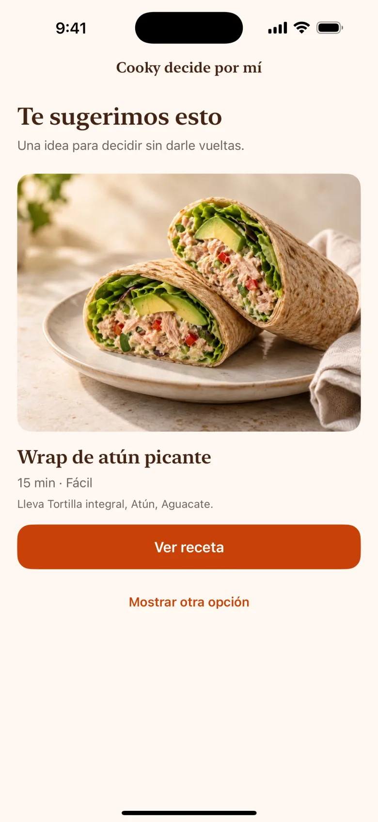 Cooky decide por ti una receta para hoy